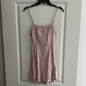 Elegant Lavender Spaghetti Strap Dress